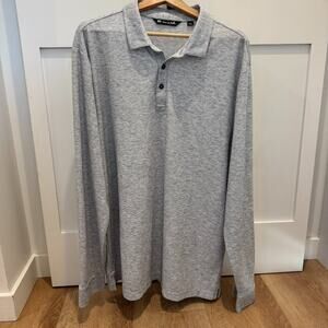 Travis Mathew Long Sleeve Performance Polo Gray XXL